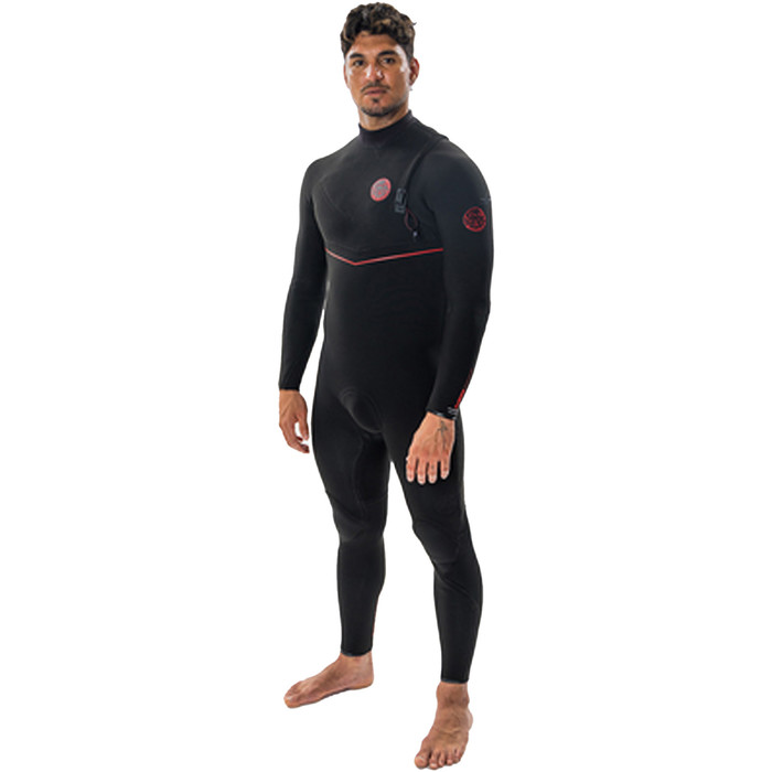 2024 Rip Curl Hombres Flashbomb Fusion 3/2mm Zip Free Neopreno 15QMFS - Black